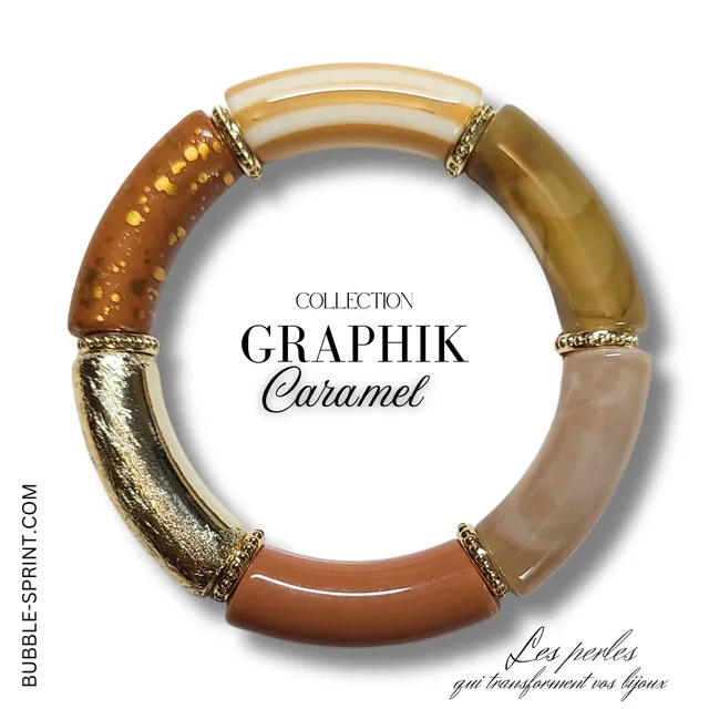 ARTSHOP Graphik Bracelet Caramel kit acrylique 5,5 cm
