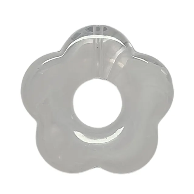 ARTSHOP Flower power fleur capucine blanc pendentif x10