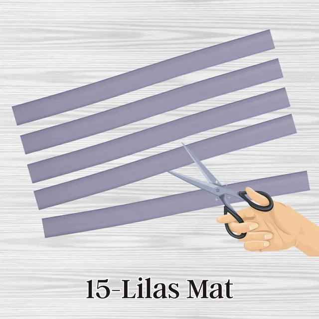 ARTSHOP Sangles 15 sangle plate silicone Lilas mat 6mm