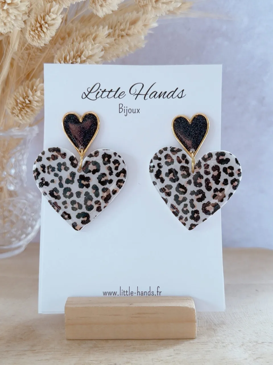 Little Hands Bijoux GiGi boucles d'oreilles Touch Of Graou léopard