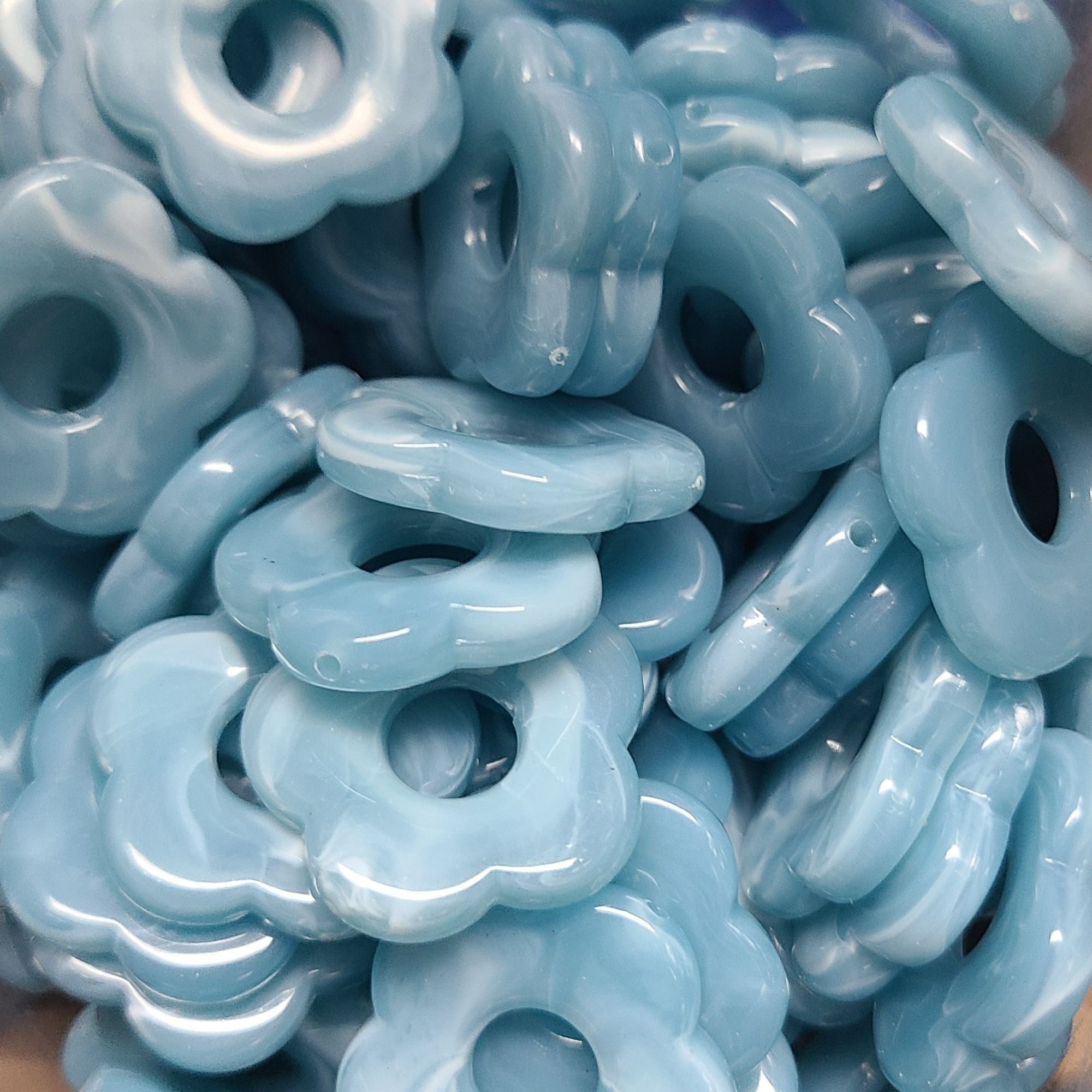 ARTSHOP Flower Power 31 Capucine fleur bleue 27mm x1