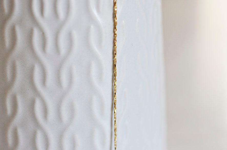 Gingerlily Chaînes pour bijoux DIY G393 chaîne collier dorée 45cm