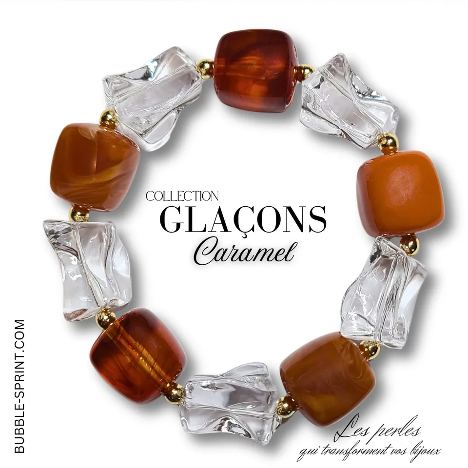 ARTSHOP Glaçons Caramel kit bracelet à monter
