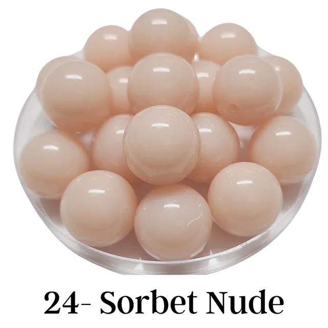 ARTSHOP Sorbet Nude 20mm perle acrylique x1 boule