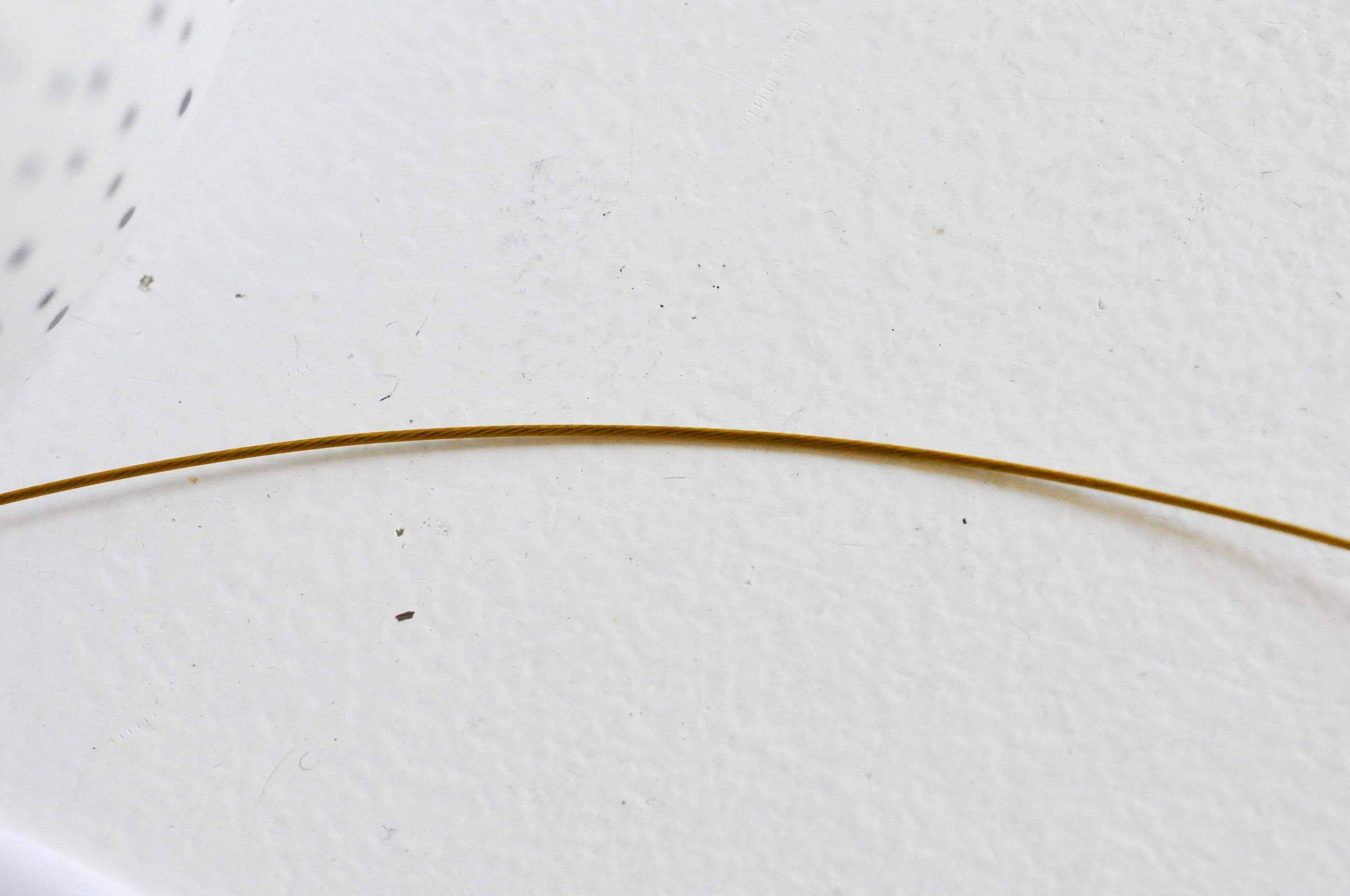 Gingerlily G3791 fil nylon acier doré 0,6mm bobine 2m