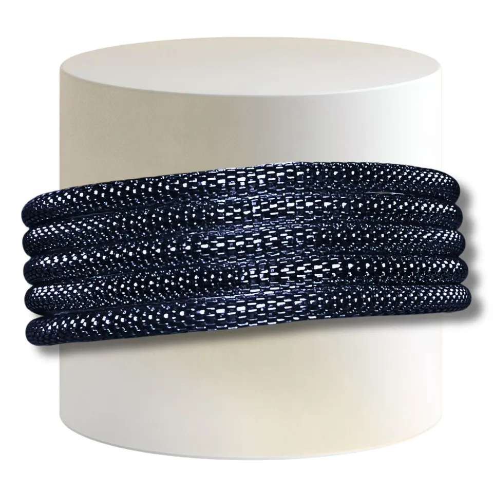 ARTSHOP Cotte de Mailles bracelet 20 Bleu Marine x1 fin