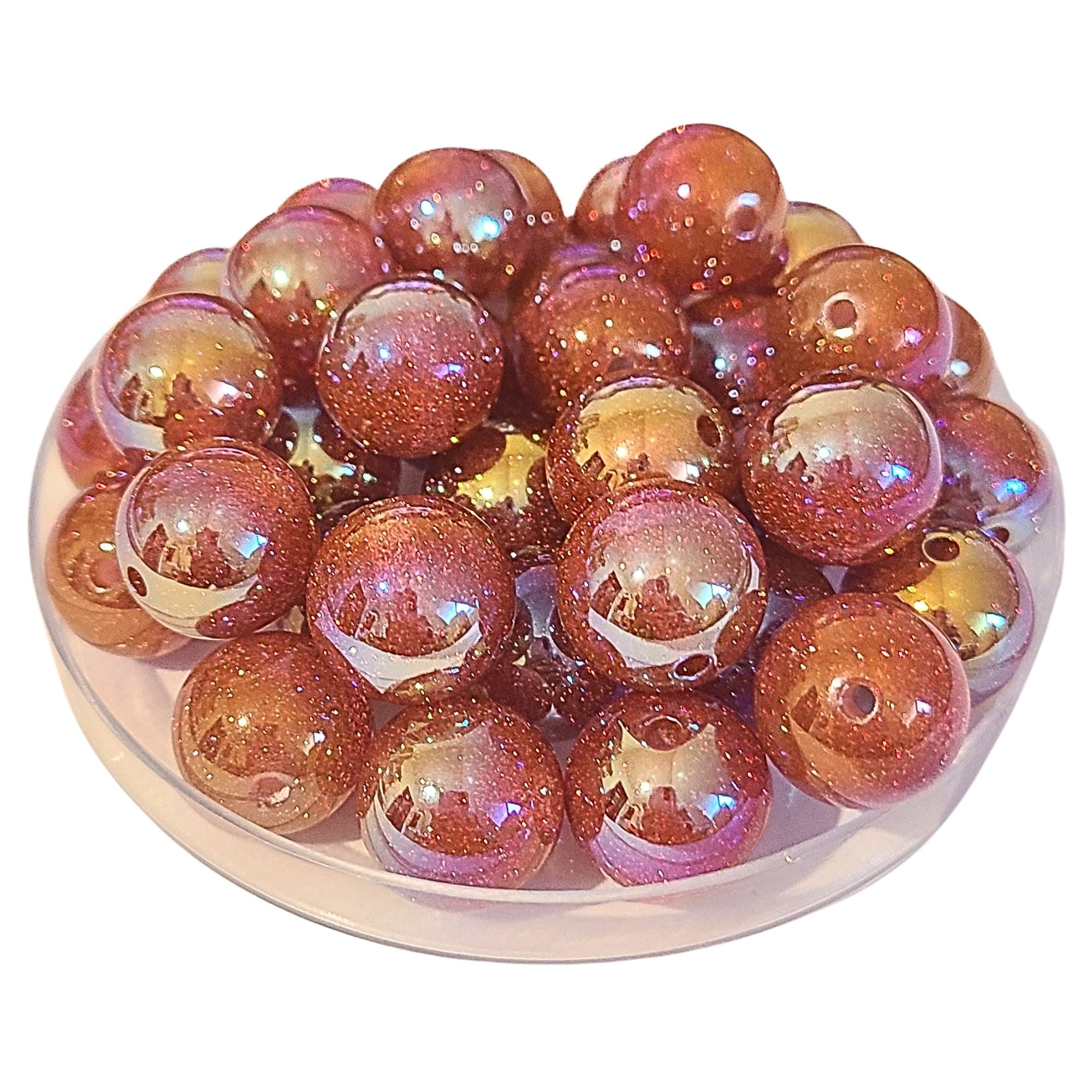 ARTSHOP Boules Glitters 269 perle Paprika 16mm x15 pailletée