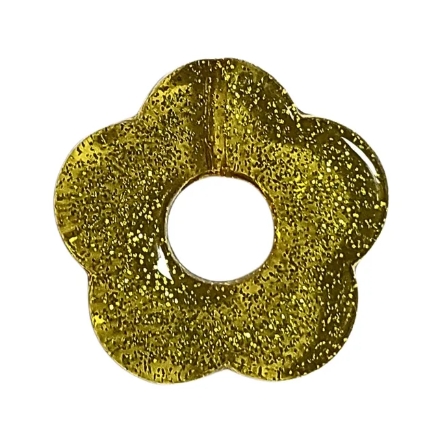 ARTSHOP Flower power 84 Capucine Glitter citron fleur x1