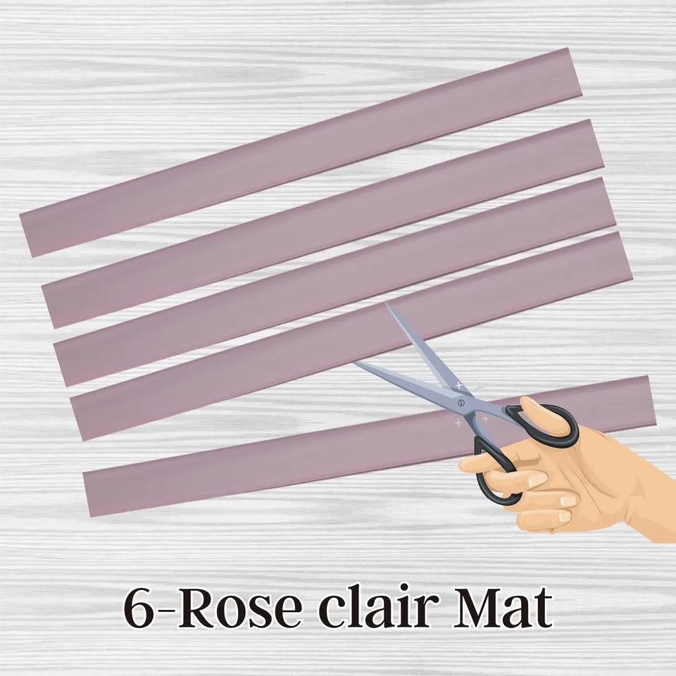 ARTSHOP Sangles 6 sangle silicone rose clair mat 7cm