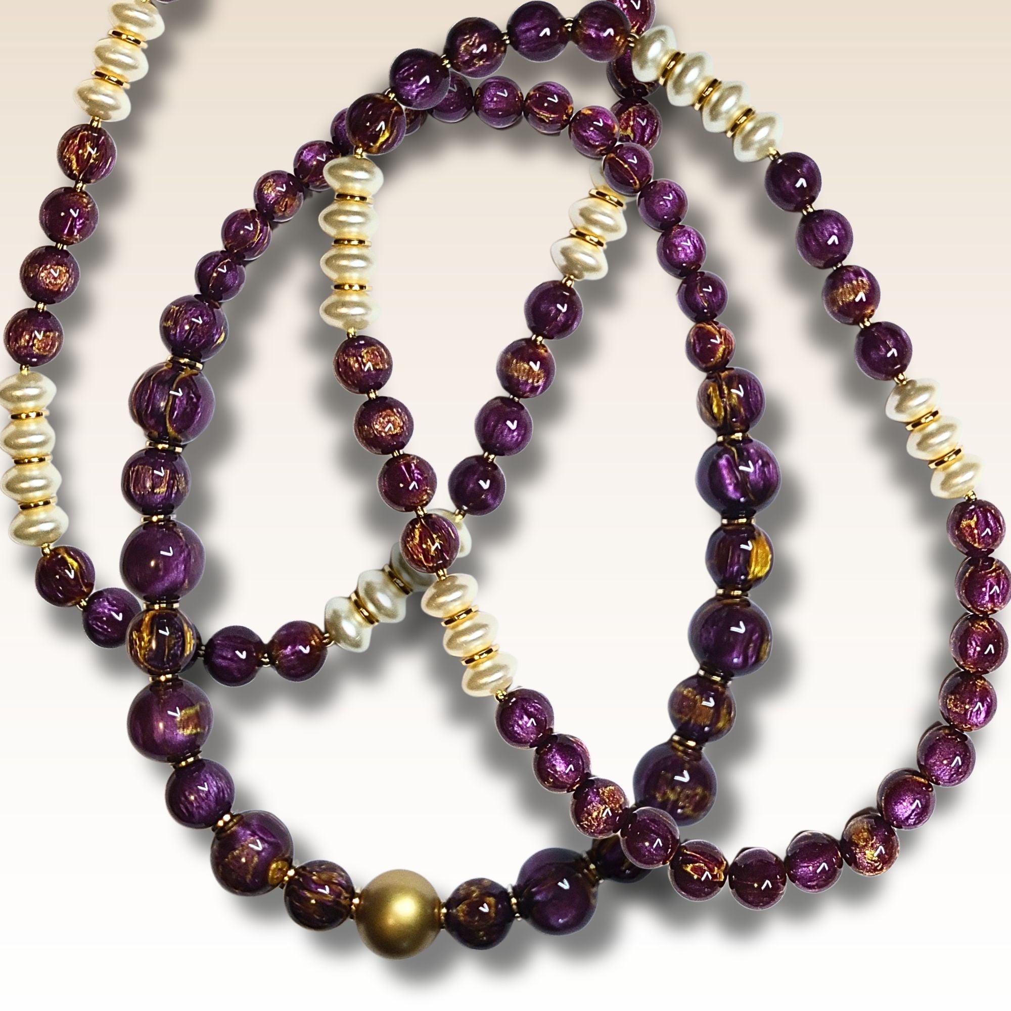 ARTSHOP Boules 224 Ganache Purple perle acrylique 12MM x20