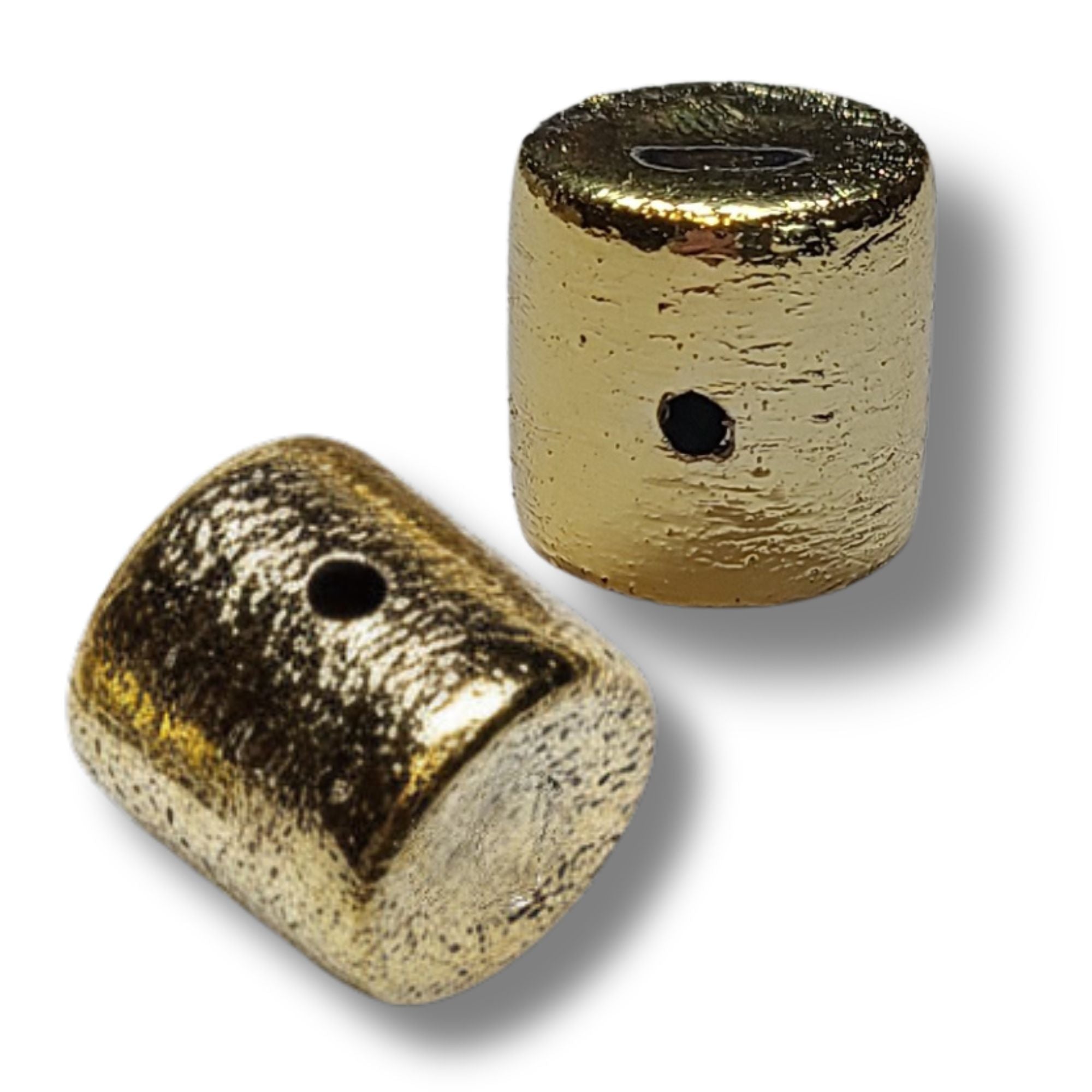 ARTSHOP CCB CCB73D perle cylindre brossée 14 mm doré