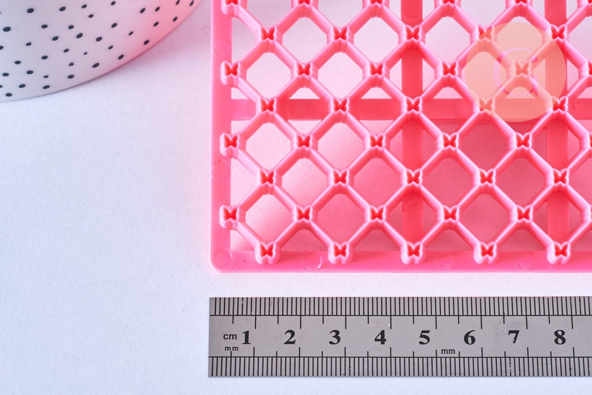 Gingerlily Pâte polymère tampon biscuit moule silicone rose 12,3 cm