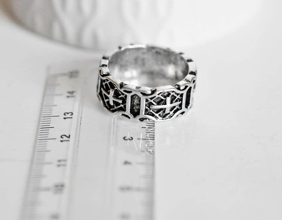 Gingerlily G0764 support bague croix argenté 20mm x1 homme