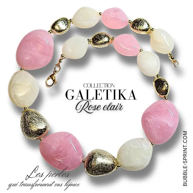ARTSHOP Galetika kit collier rose clair 50 cm acrylique
