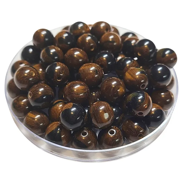 ARTSHOP Boules 226 Bois d'ébène perle 12mm x20