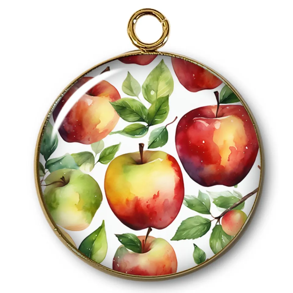 ARTSHOP Intemporel 55 Pendentif Pommes x1 plaqué or