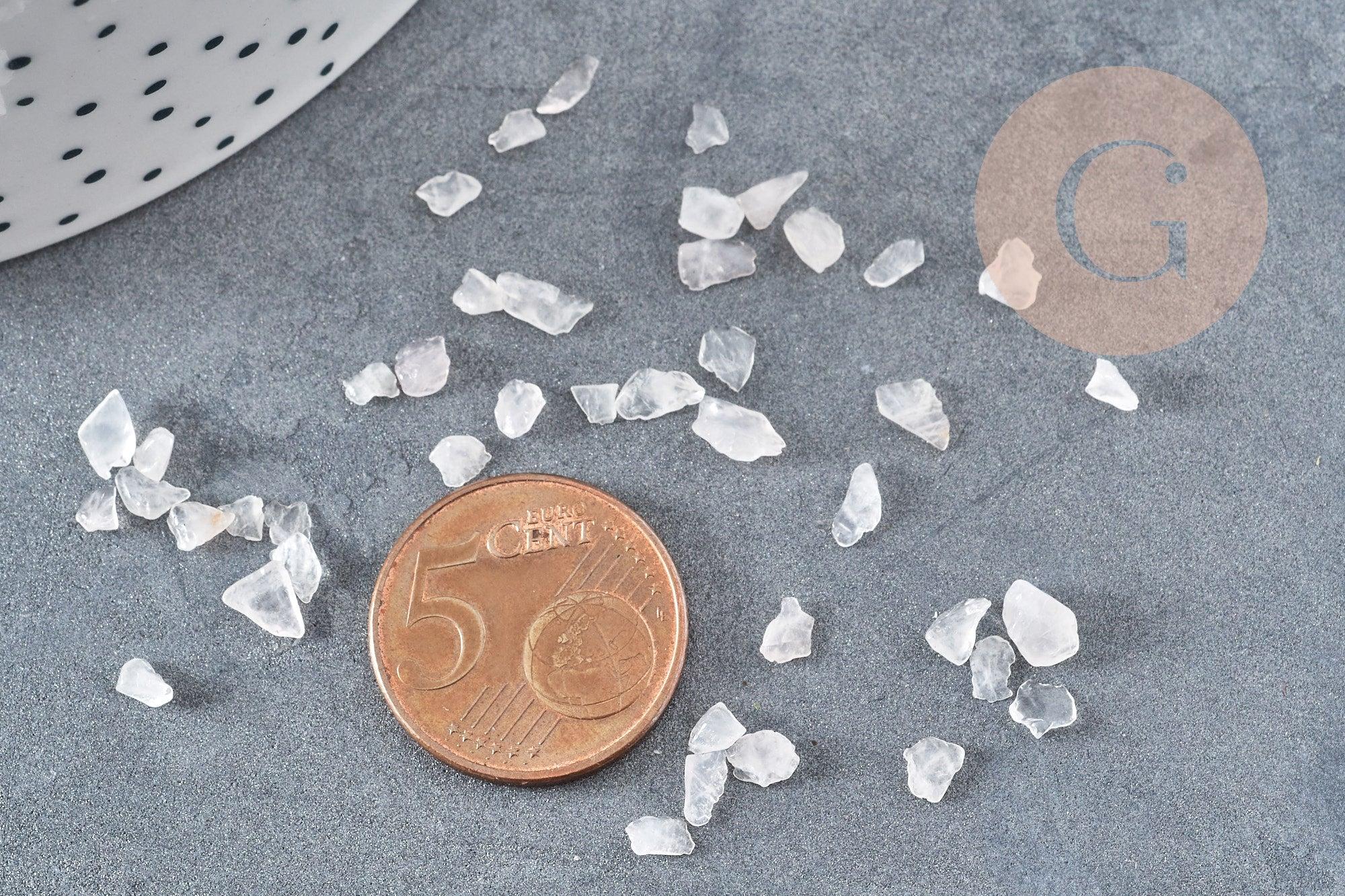 Gingerlily G9552 chips quartz rose naturel 2-8mm 20g