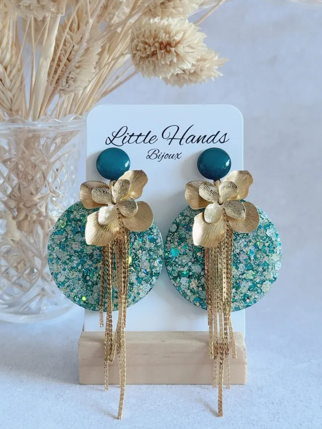 Little Hands Bijoux Capucine boucles Deep Lagoon