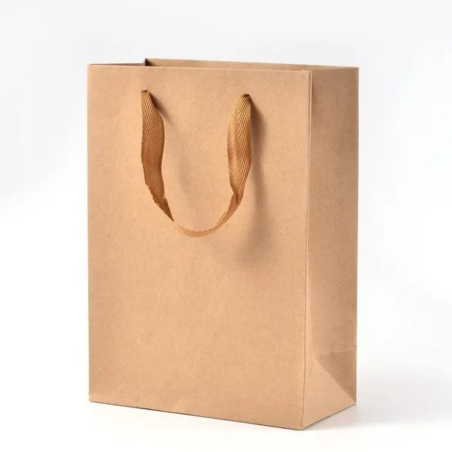 Gingerlily sac papier craft cadeau marron 20x15 cm