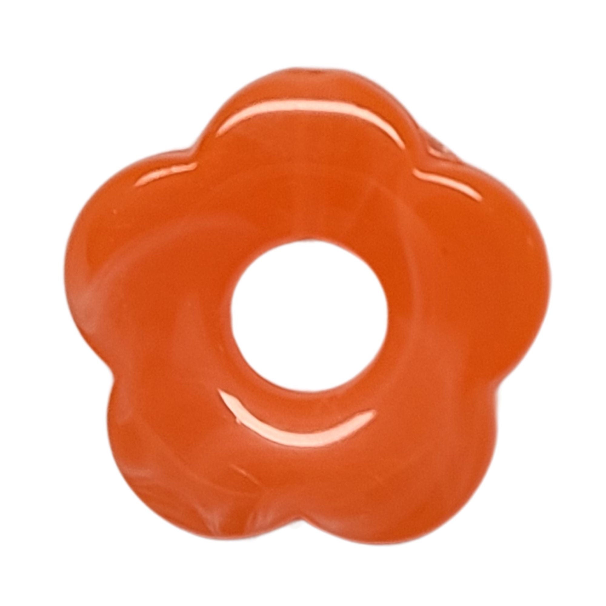 ARTSHOP Flower power 14 fleur capucine tangerine 27mm x1