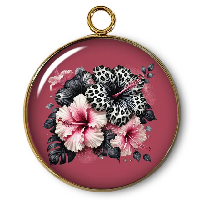 ARTSHOP Intemporel 14 pendentif fleur plaqué or x1