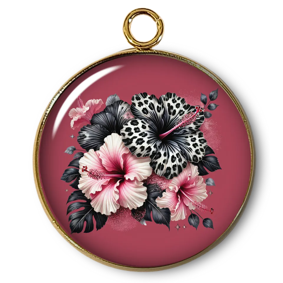 ARTSHOP Intemporel 14 pendentif fleur plaqué or x1