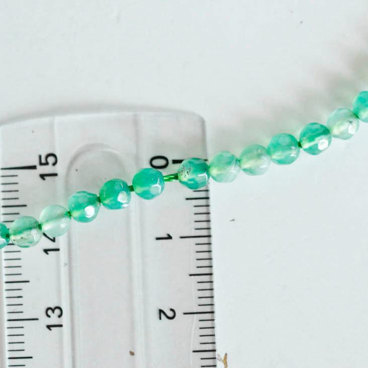 Gingerlily Perle agate EP G0726 verte 4mm fil 90 perles