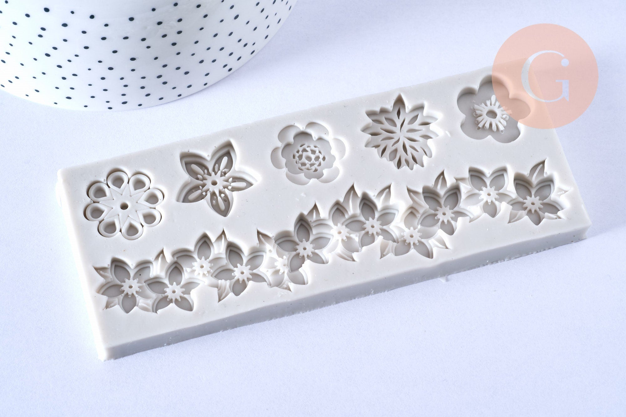 Gingerlily Moule silicone fleurs 14,5cm moule résine epoxy x1
