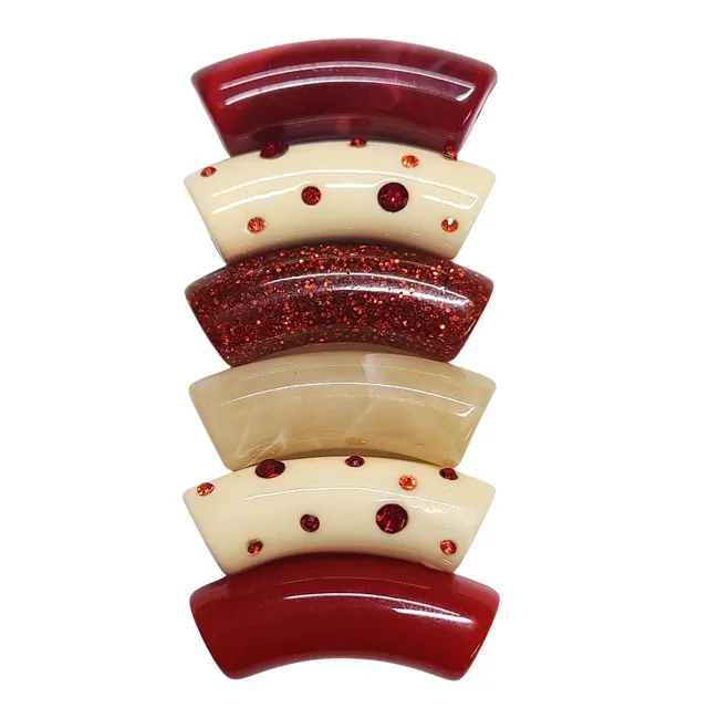 ARTSHOP Camaieux 225 tubes incurvés 12MM rouges x6