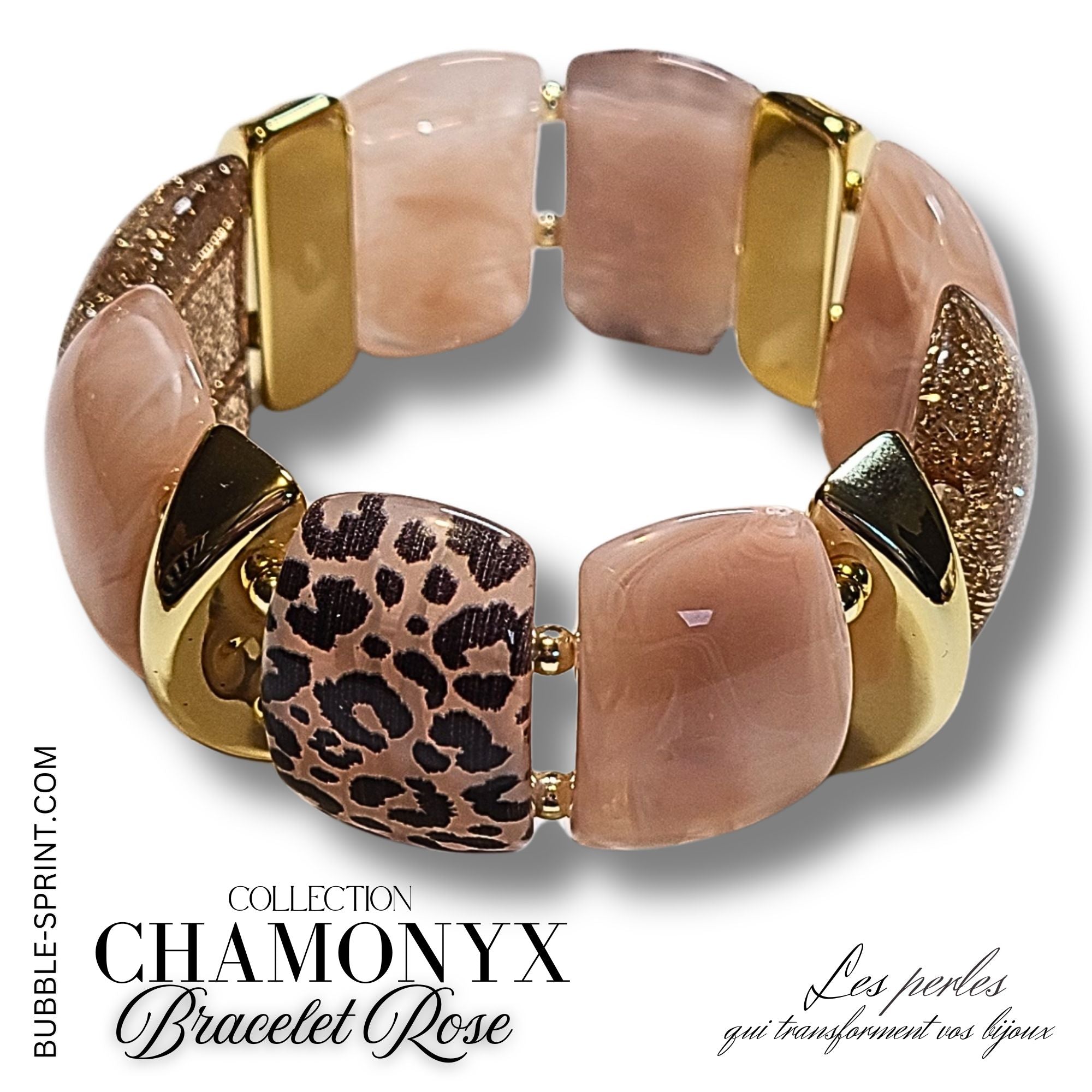 ARTSHOP Chamonyx palet dôme 2 trous rose des sables x1