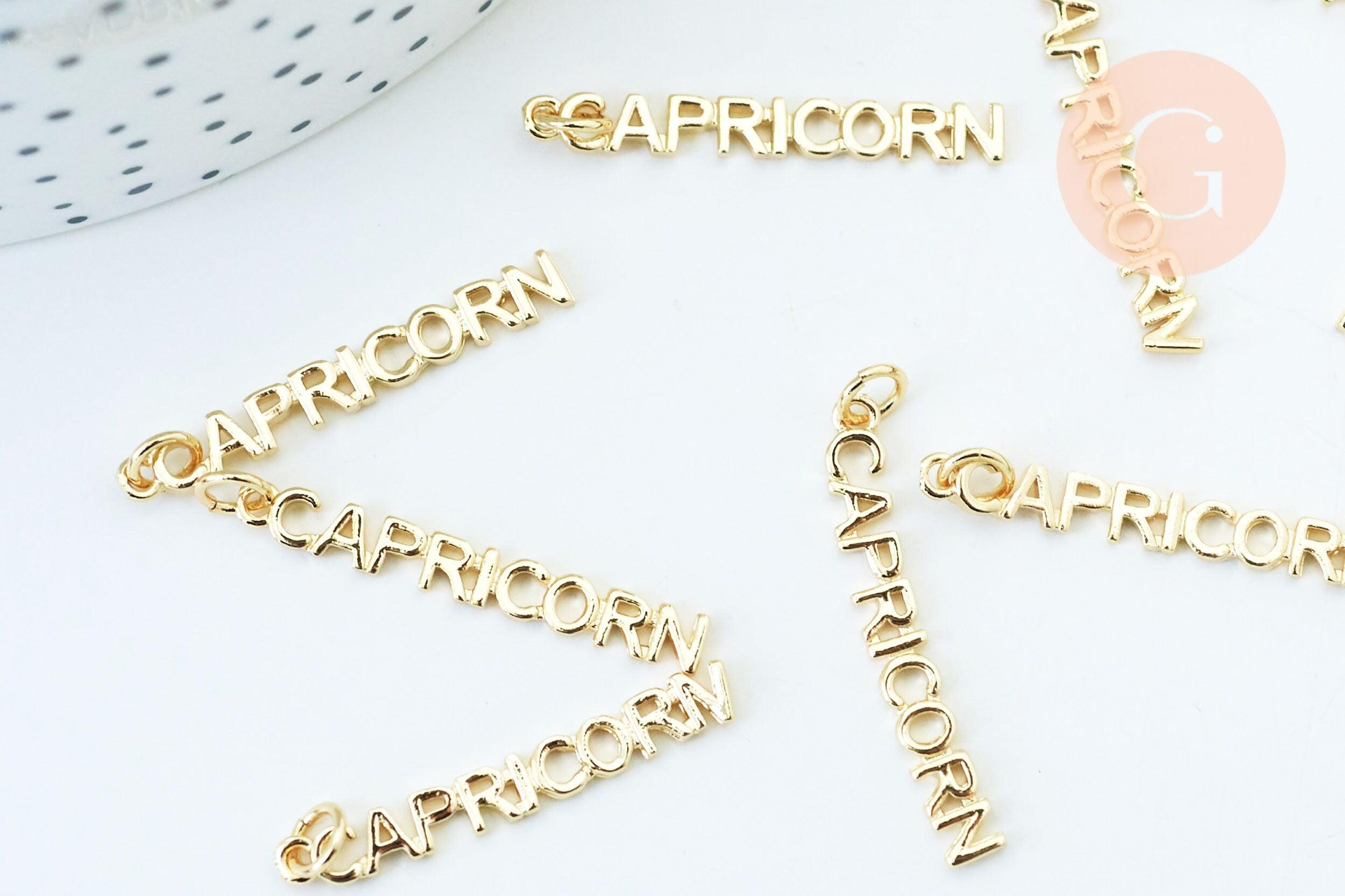 Gingerlily Pendentifs Capricorne G6054 breloque dorée 31mm
