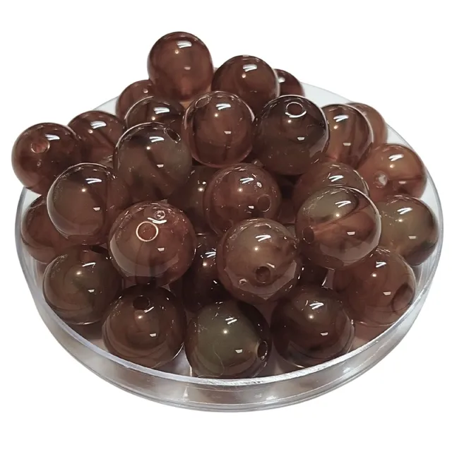 ARTSHOP Boules 259 perles 16mm loupe marbré lot 15