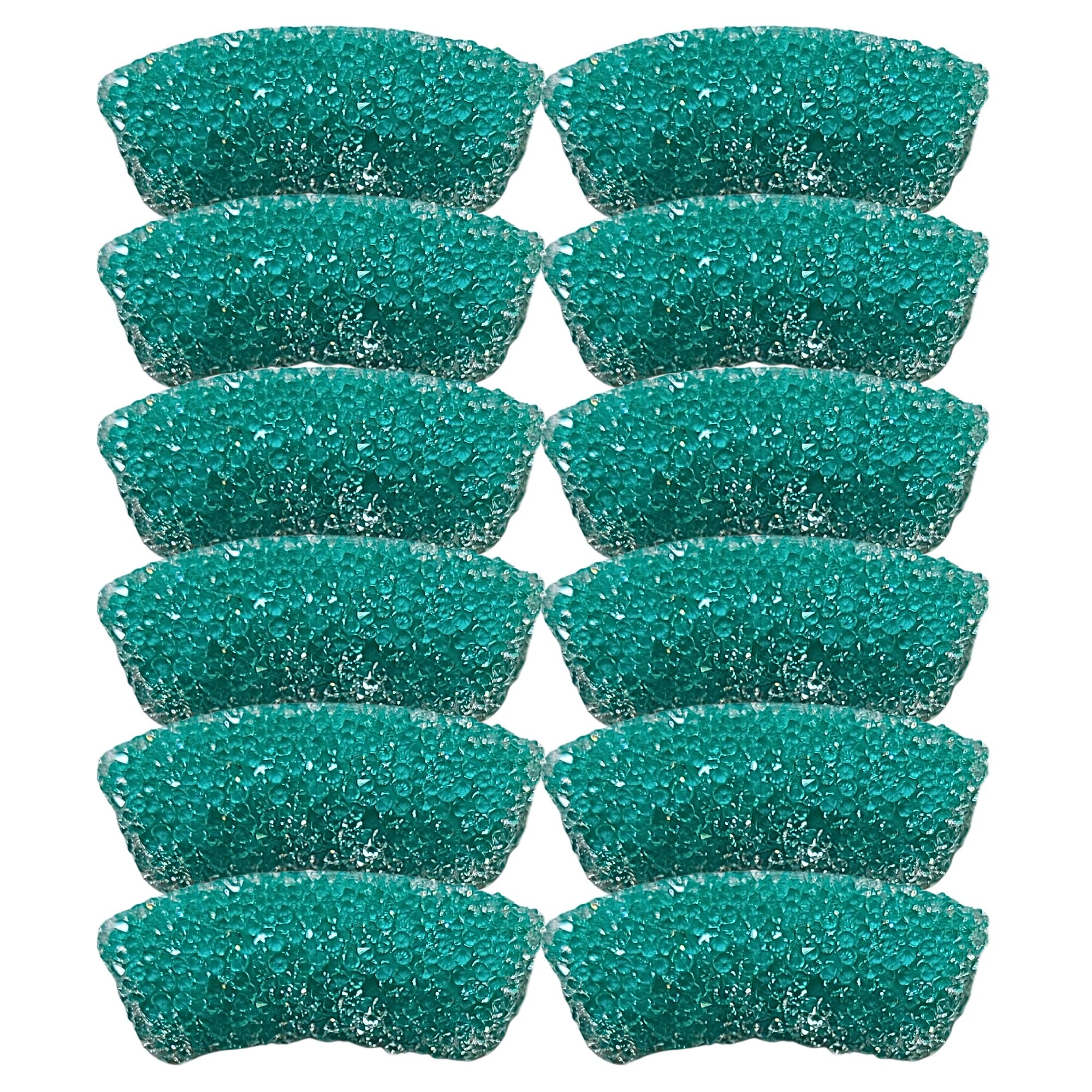 ARTSHOP Tubes Sucrés 443 tube incurvé perle vert opale x1