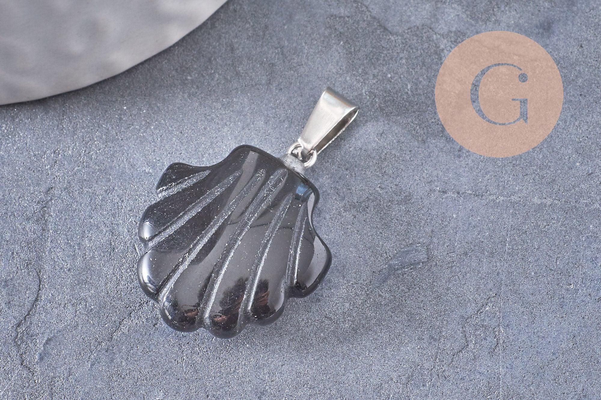 Gingerlily Pendentif coquillage G10344 pendentif pierre 22-25mm
