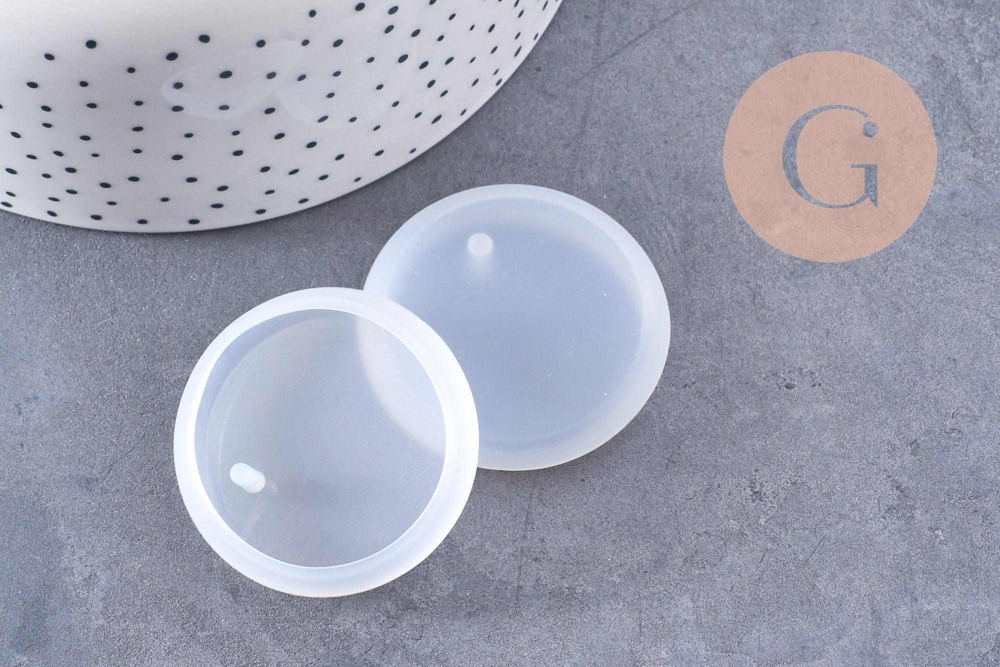 Gingerlily Moule silicone rond G10165 moule 42 mm résine