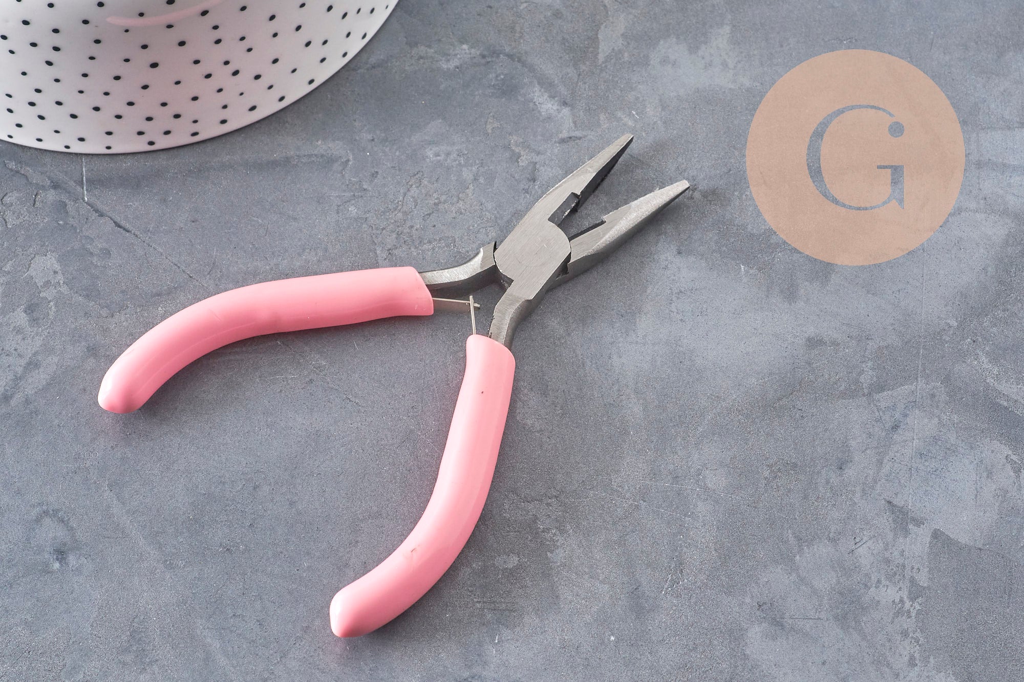 Gingerlily G11062 pince plate bec fin acier rose 11,5cm