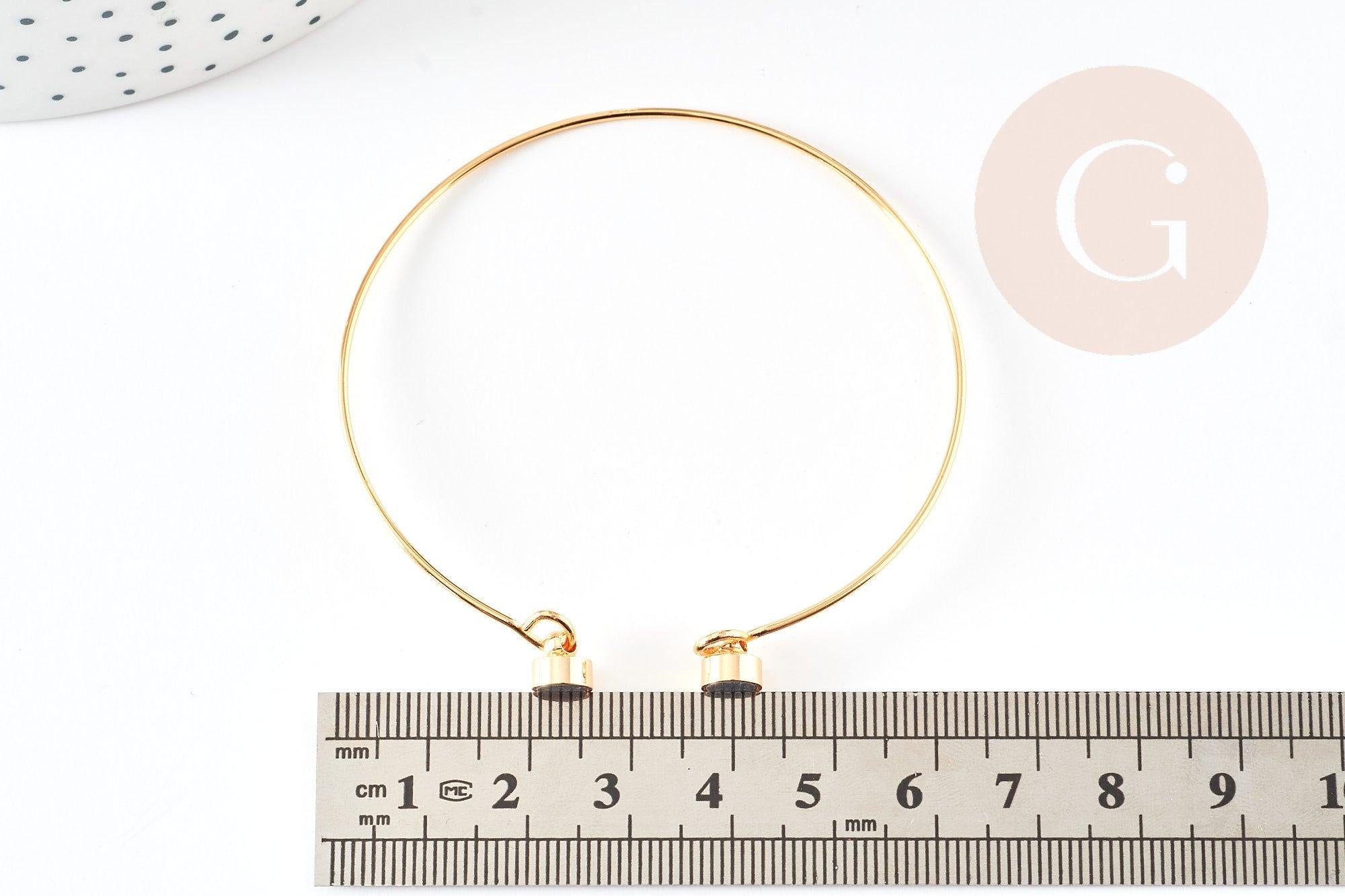 Gingerlily Bracelet jonc G9186 laiton doré 60mm x1
