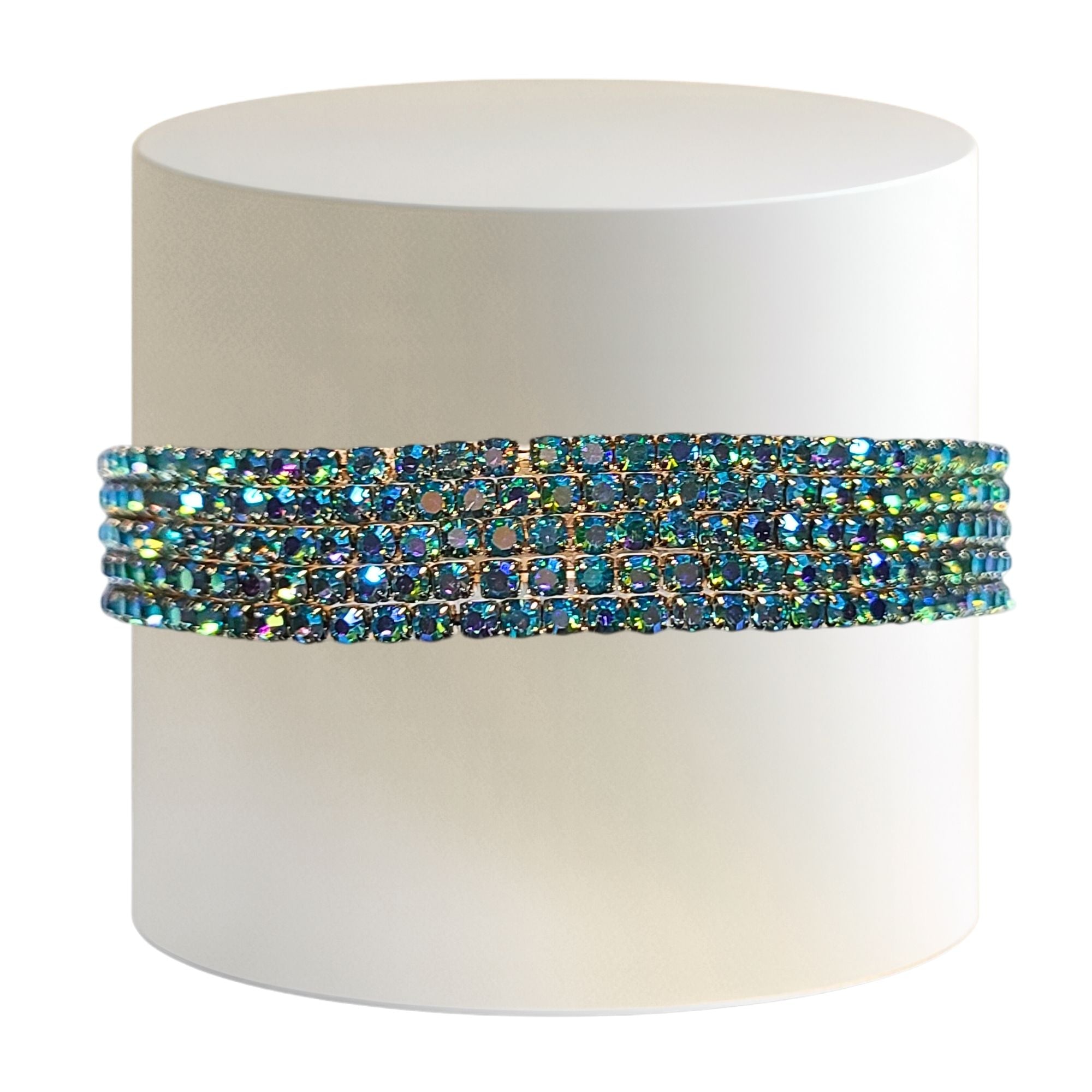ARTSHOP Bracelet Strass 12 élastique cristal x1 taille 5-7 cm