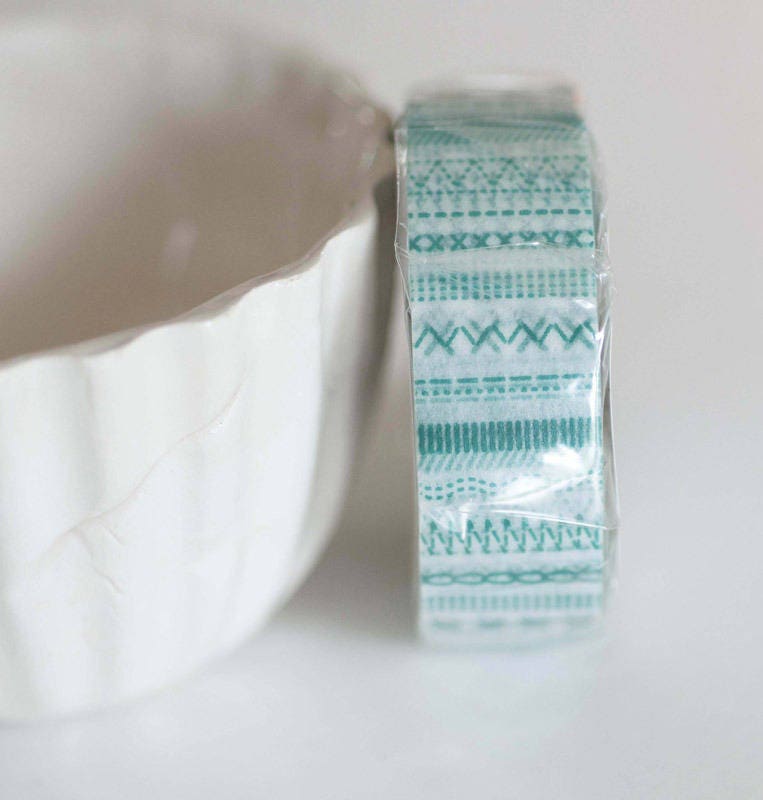 MT Accessoires Masking tape vert rayé 15mm 10 m