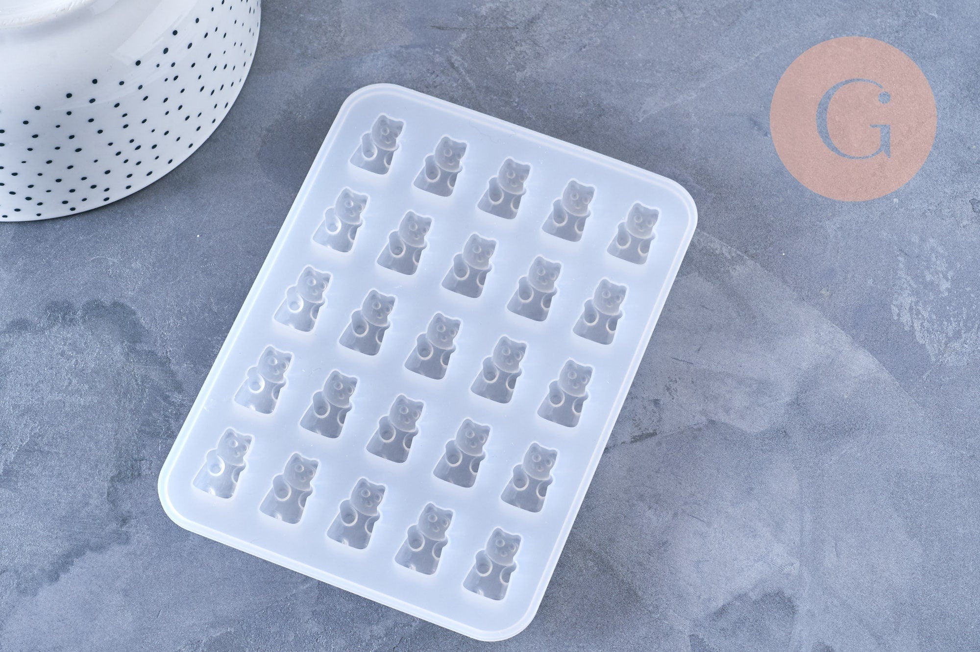 Gingerlily Pâte polymère moule ourson résine 135mm silicone réutilisable