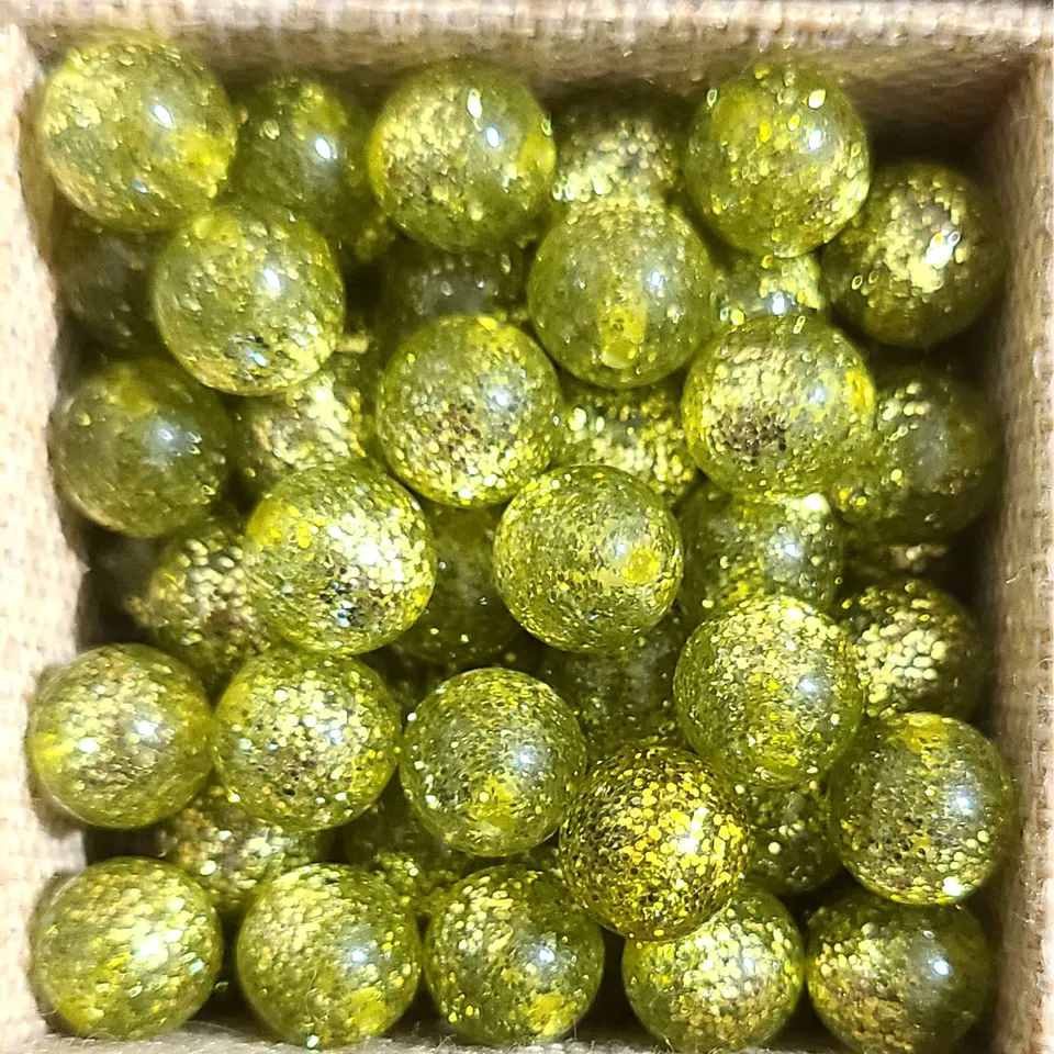 Artshop Boules Glitters 1013 perle ronde lime 10mm x1