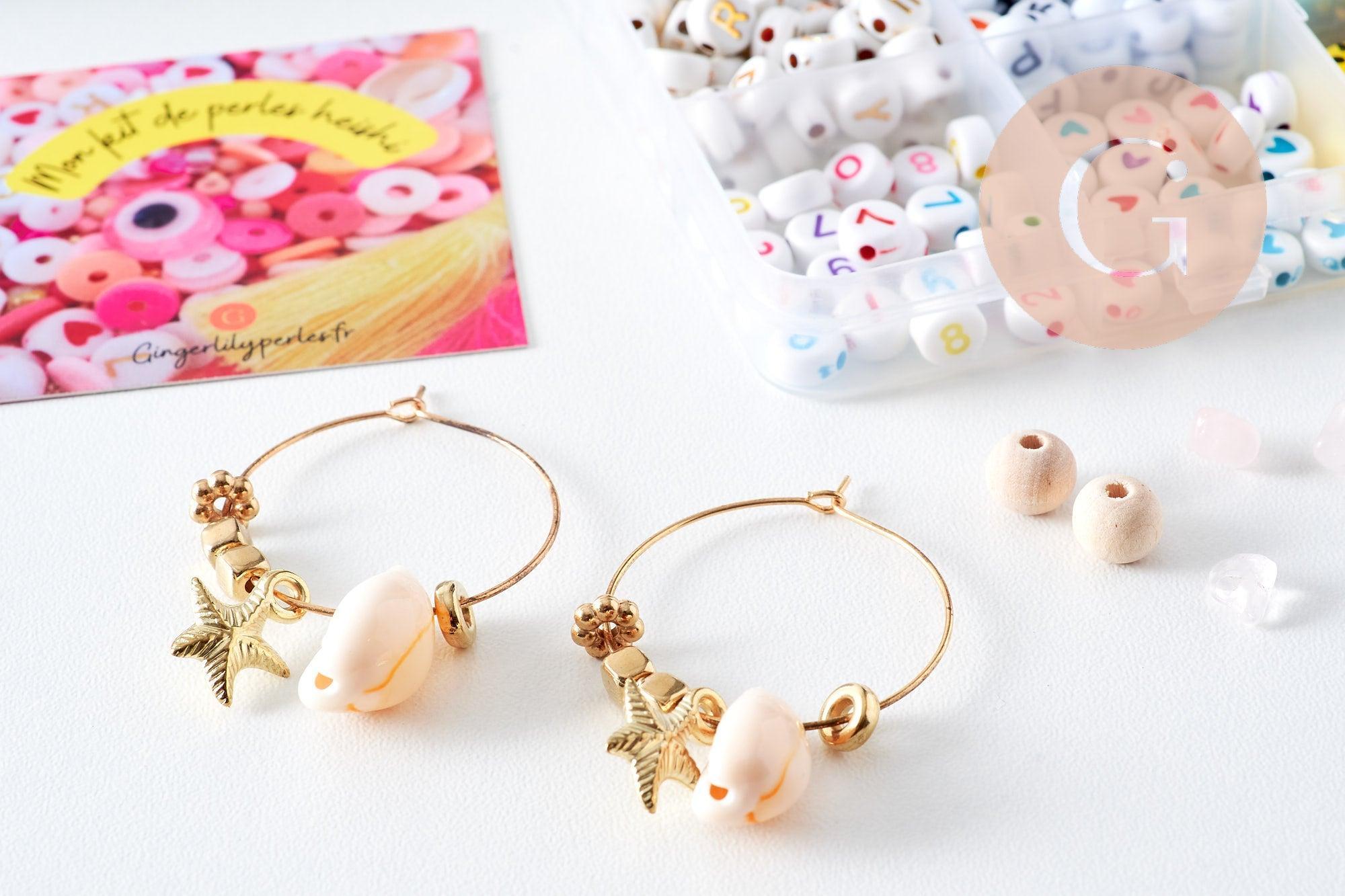 Gingerlily Kit boîte perles lettres smiley sans pinces