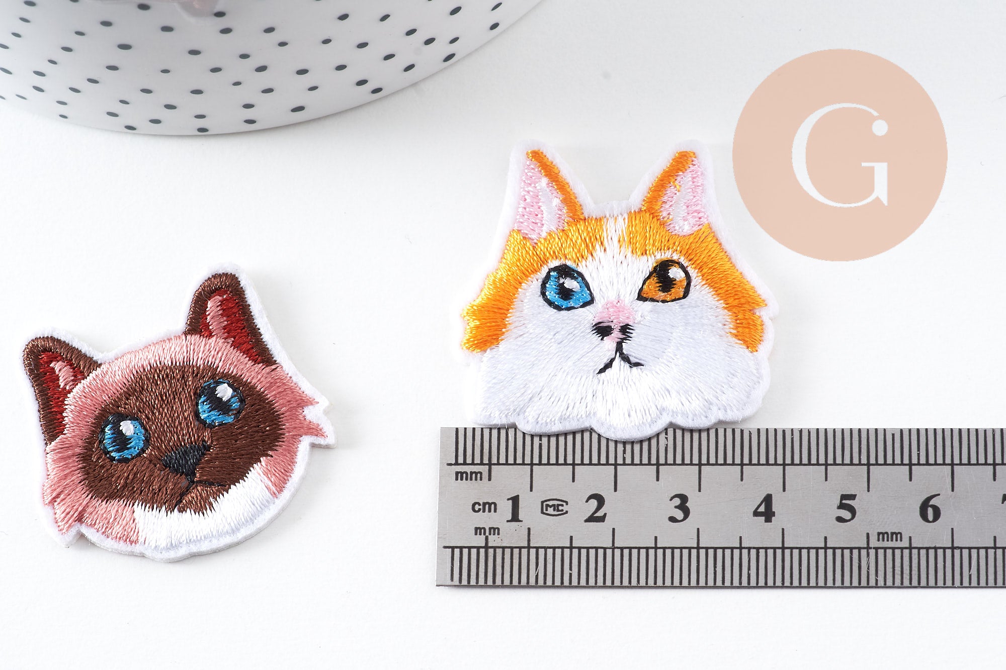 Gingerlily G10915 écusson brodé chat thermocollant style 1