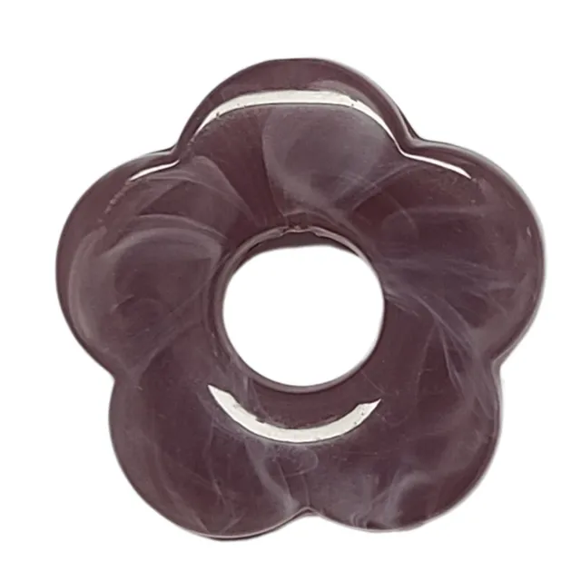 ARTSHOP Flower Power 22 perle fleur capucine parme 27mm x1