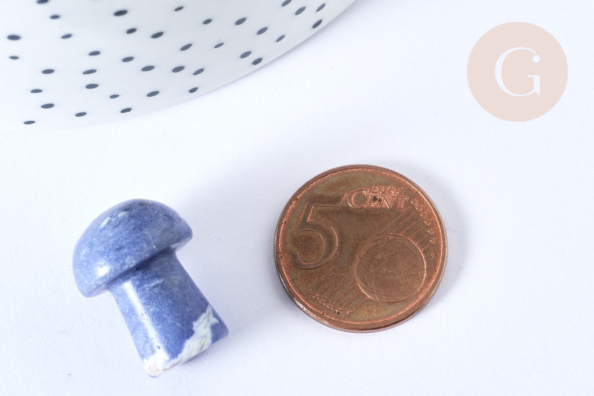 Gingerlily Pierres naturelles G7549 pierre massage champignon sodalite 20mm