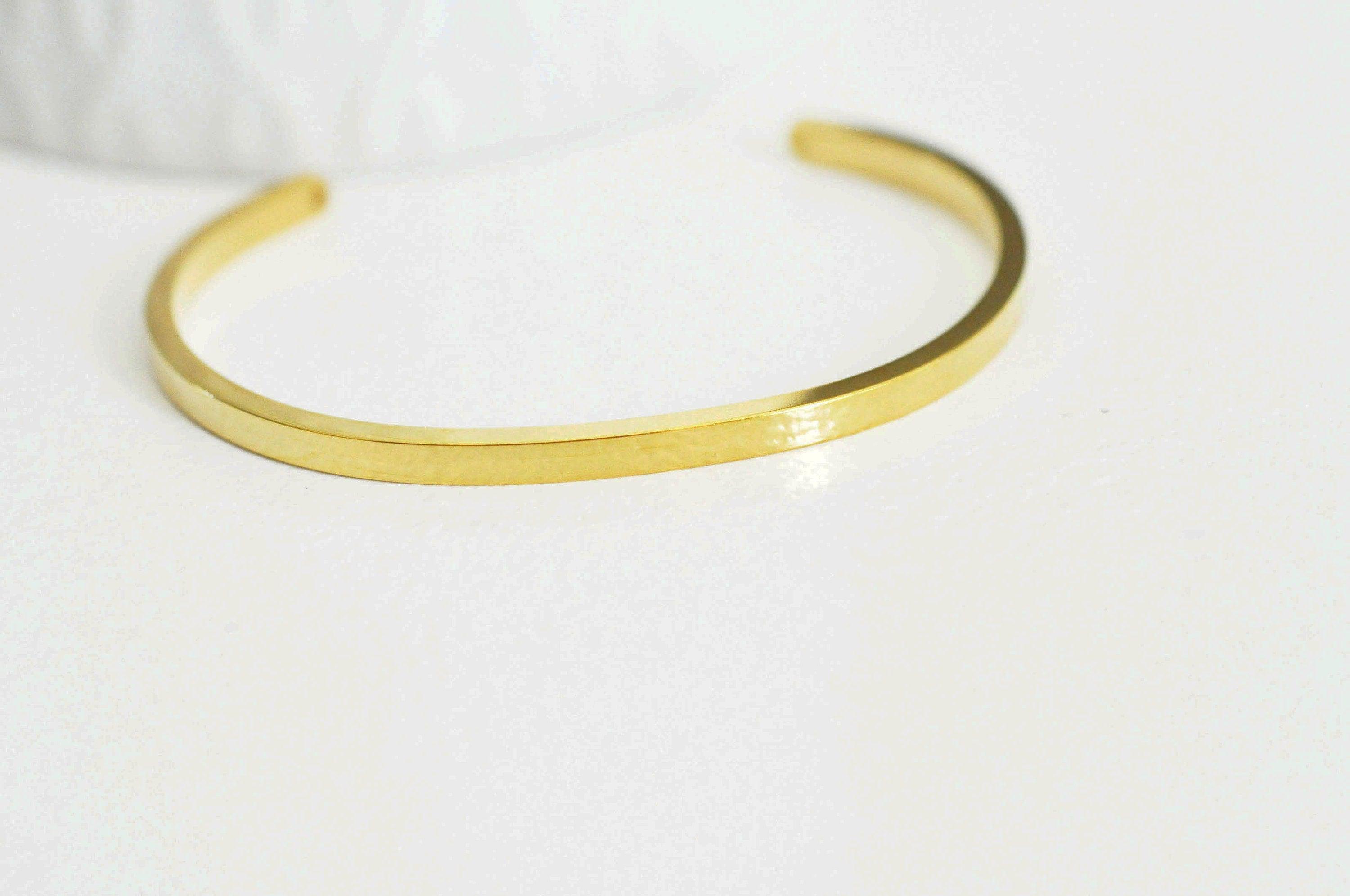 Gingerlily Accessoires G2585 bracelet jonc doré 55mm percé