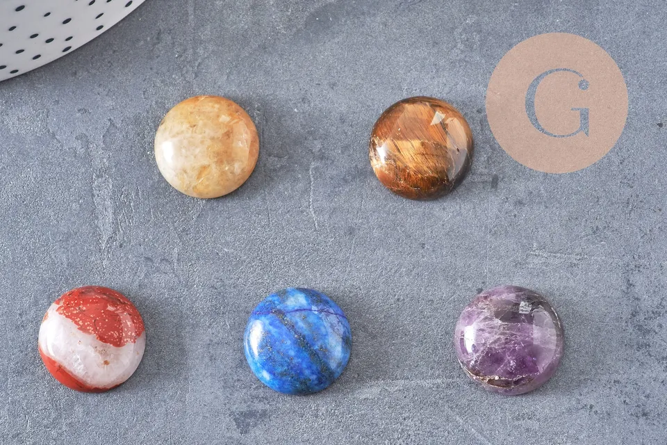 Gingerlily Pierres G10834 cabochon rond dôme 18mm x1