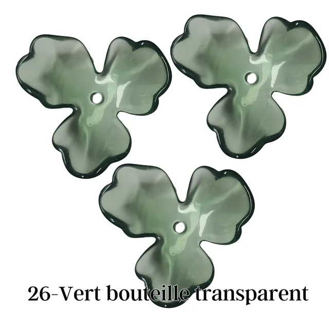 ARTSHOP Flower power 26 orchidée vert perle fleur 40mm x1