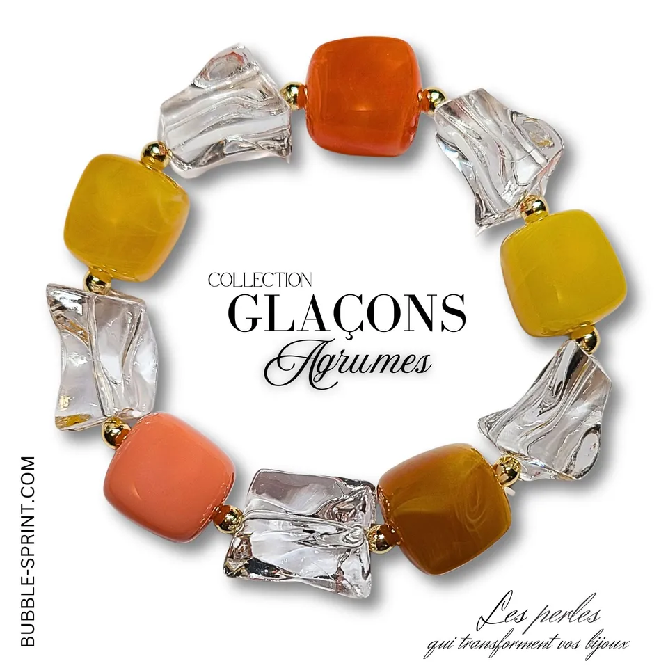 ARTSHOP Glaçons bracelet Agrumes acrylique kit à faire