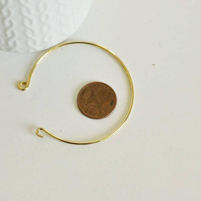 Gingerlily Accessoires G10175 jonc réglable doré 57mm